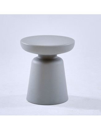 Modern minimalist side table round small household plastic coffee table living room round table