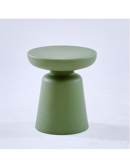 Modern minimalist side table round small household plastic coffee table living room round table